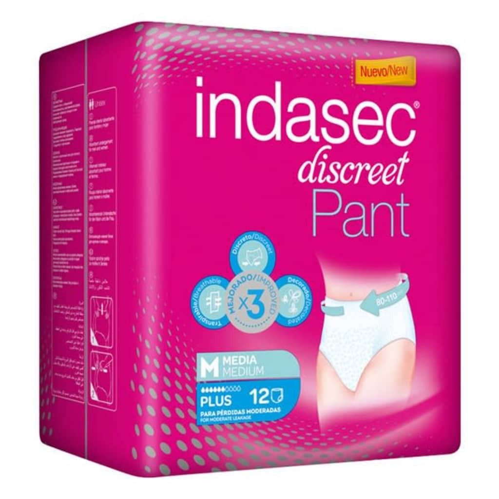 - Incontinentie luiers Pant Plus Indasec 12 uds