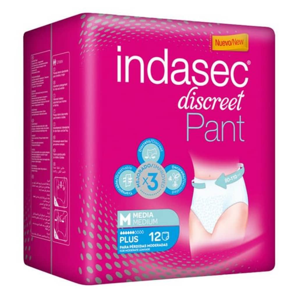 Indasec Incontinentie luiers / 12 uds / Unisex