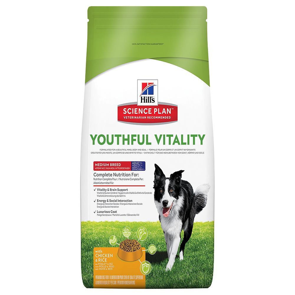 Hill's Adult 7+ Youthful Vitality Medium Kip hond 2,5 kg