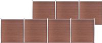 vidaXL Composiet Schutting 1218x186 cm Bruin