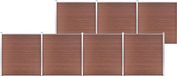 vidaXL Composiet Schutting 1218x186 cm Bruin