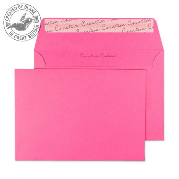 Blake Creative Colour C6 Envelopes - Pink - 120 g/m² - Self-Adhesive - 114 x 162 mm - Pack of 25