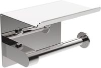 Ibergrif Toiletrolhouder met Plank, Roestvrij Staal, Zilver