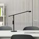 HAY Lampe de bureau LED Fifty-Fifty, noir, 45 cm, à intensité variable