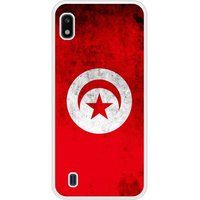 Samsung Drapeau tunisie verstevigd hoesje met sublimatie bedrukking, compatibel met Samsung Galaxy A10