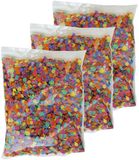 Merkloos / Sans marque Faram B.V.B.A. Confetti snippers van papier - 3x - multi kleuren - 200 gram zak - feestartikelen