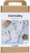 Creativ Company CC Craft Kit Broderie, chaussettes, blanc, 1 paquet