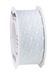 Orient Präsent - Organza lint blanc 25 m rouleau 40 mm de large