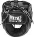 Metal Boxe Casque de boxe avec grille métallique, noir, XL