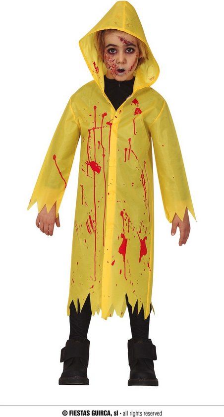 Fiestas Guirca - Bloody Raincoat - Geel - 146 - Jongens