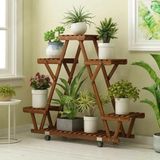 Merkloos SureDeal® Plantenrek - Grenenhout - 6 Vakken - 91x25x81 cm