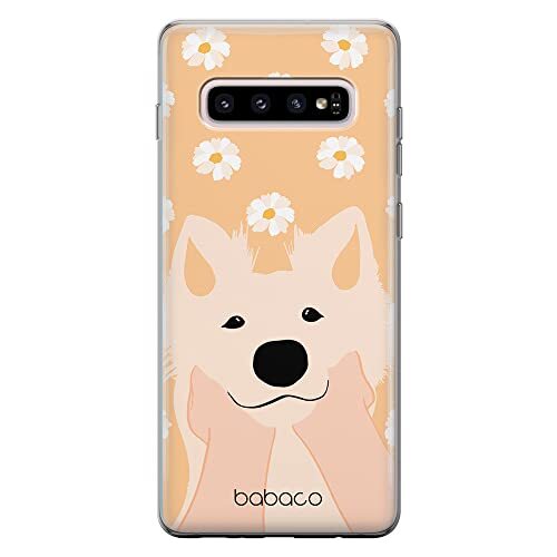 BABACO ERT GROUP mobiel telefoonhoesje voor Samsung S10 PLUS origineel en officieel erkend Babaco patroon Dogs 010 optimaal aangepast aan de vorm van de mobiele telefoon, hoesje is gemaakt van TPU