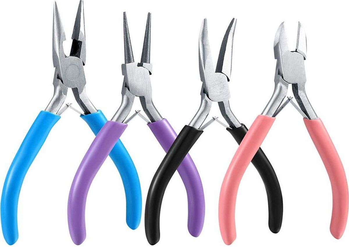 Mmobiel 4x Sieraden Tangen Set voor Sieraden Maken / Repareren / DIY Tools
