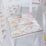 PETTI Artigiani Italiani - Set van 6 4-punts keukenstoelkussens, kussenslopen van microvezel met veters, 100% Made in Italy