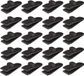 Winng B.V. 20 Stuks pince-toile - pince-voile - pince-voile - pince-tente - pince-voile - pinces - Camping - pinces d'extérieur - Pour auvents, camping, caravanes, pinces-cordons élastiques - Pour tentes et auvents - Noir