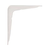 Amig - Wandplankbeugel - Stalen hoekbeugel - 150x125 mm - Wit - Draagvermogen tot 35 kg