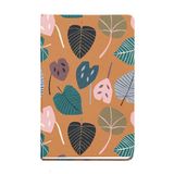 Miquelrius Notitieboek, stijf, 93 x 145 mm, 96 vellen, 80 g/m², gestructureerde verlijmde omslag, ivoorkleurig, markeringsband, Autumn Bladeren, oker