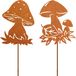 Champignon décoration de jardin en métal 48cm