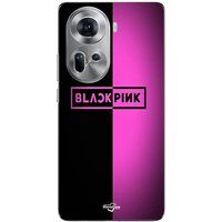 Maniacase Coque Pour Oppo Reno 11 5g Blackpink noir et rose