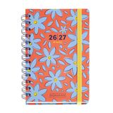 Miquelrius Schoolagenda 2026/2027, weekoverzicht, A6+, lente | 12 maanden, 12,3 x 17,8 cm, gecoat karton, dubbele spiraal, rubberen sluiting, sticker en bladwijzer, Catalaans-NL