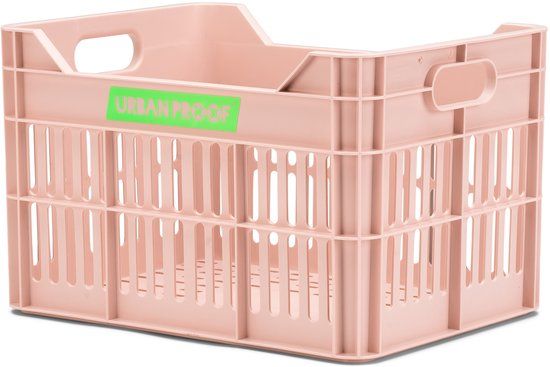 Urban Proof Gerecyclede Fietskrat Junior 15 Liter - Pastelroze