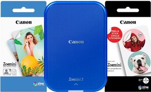 Canon Zoemini 2 - Mobiele Fotoprinter - Premium Kit - Blauw