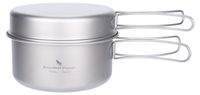 Merkloos Titanium Kookgerei Set voor Kamperen en Buiten