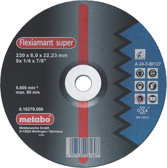 Metabo accessoires Metabo Afbraamschijf Ø 115x6,0x22,2 staal Flexiamant super - 25 stuks