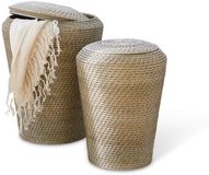 Loberon Wasmand, set van 2 Nora bruin