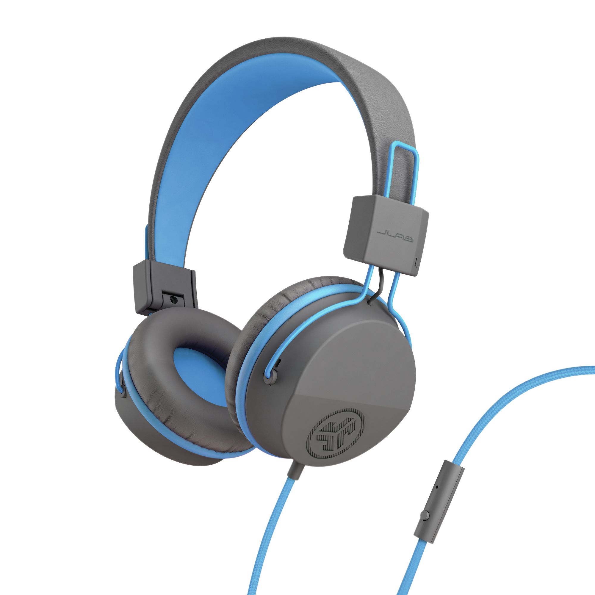 JLab JBuddies Studio Kids On Ear Headphones - Blue/Graphite