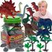 Dinosaures set de 40 figurines de dinosaures dans une boîte
