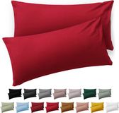 Blumtal Kussensloop Microvezel Kussenhoes 40 x 60 cm - Rood - Set van 2