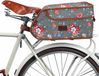 Sac de vélo en toile imprimé de fleurs - Vert