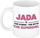 Bellatio Decorations naam cadeau mok - Jada - Woman Myth Supergirl - koffiemok - 300 ml - collega - moederdag