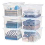 IRIS VS, Inc. CNL-58 IRIS 58 Quart Clear Storage Box, 6 Pack