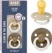 BIBS Colour Glow Fopspeen - 18-48 mois - 2-pack - Ronde - Vanilla/Dark Oak