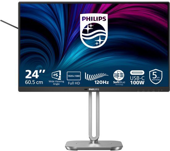 Philips 24B2U4301/00 computer monitor 60,5 cm (23.8") 1920 x 1080 Pixels Full HD LCD Grijs