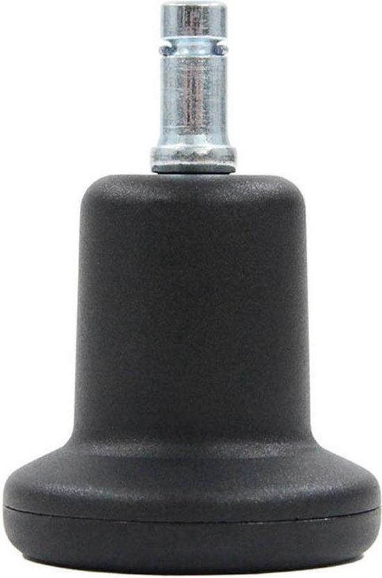 hjh office Vloerdoppen voor Bureaustoel - Klein No. 11 - Stift 11 mm - Set van 5 - Zwart