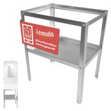 Merkloos Stalen Smoker Basis - Weerbestendig 41,5 x 29,5 x 50 cm