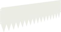 vidaXL Gazonrand 20 st 103 x 30 cm Staal Wit