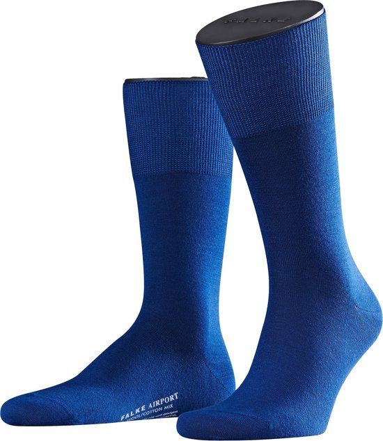 FALKE Airport Heren Sokken - Blauw - Maat 47-48