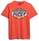 Superdry Gasoline Graphic Relaxed T-shirt Heren M Havana Orange