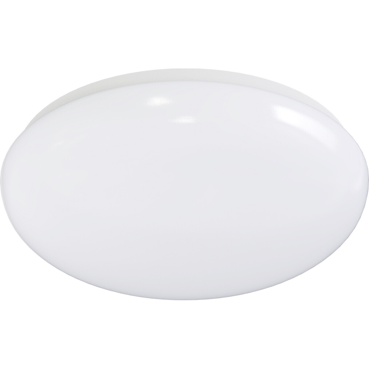 BES LED LED Plafondlamp - Aigi Dyno - Opbouw Rond 18W - Warm Wit 3000K - Dimbaar - Mat Wit - Aluminium