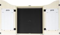 KOTO darts KOTO Dartbordkast Licht Eiken (63 cm x 49 cm x 8,5 cm) - 2 Whiteboard Scoreborden