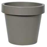 Mega Collections Pot de fleurs - plastique - taupe/brun - extérieur - D30 x H27 cm