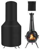 Merkloos Terrasverwarmer hoes - Waterdicht - 122 x 61 cm - Zwart