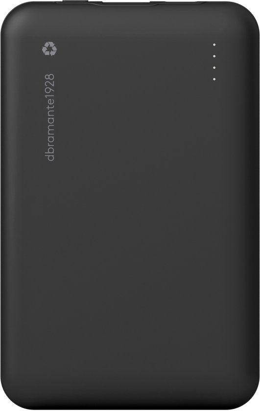 dbramante1928 re-charge - Mobiele oplader - 10000 mAh - 20 Watt - Zwart