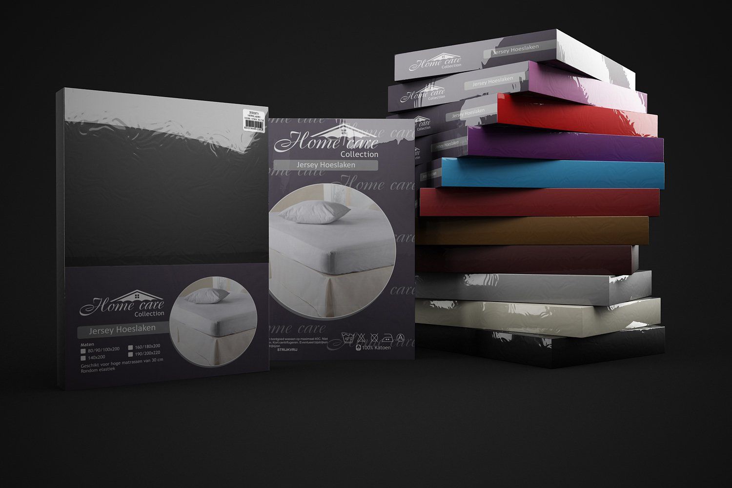 Home Care Hoeslaken - Eenpersoons - 90 x 200 cm - Zwart