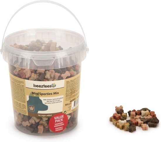 Beeztees Mini Sporties Mix - Hondensnack - 500 gram
