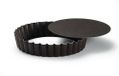 Gobel 110 mm niet-Stick ronde gekartelde taartvorm losse basis, set van 12, bruin